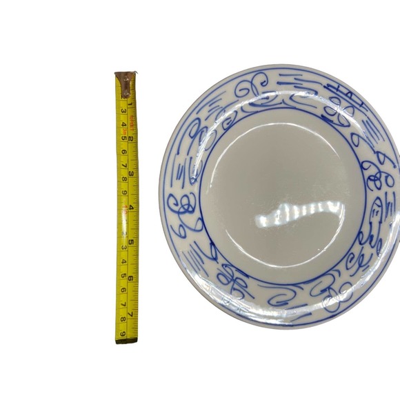 Antique Chinese Double Happiness Porcelain Plates Set Of 4 - Picture 3 of 5